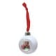 Boule de Noël DEKNUDT Rouge, blanche ou transparente - Diamètre 8cm - Livraison modèle aléatoire par 1 commandé ou 1 de chaque p