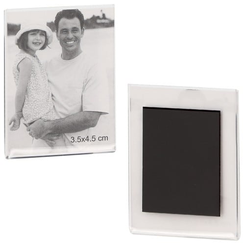 DEKNUDT - Cadre photo S58RE3 - cadre aimanté transparent résine - Format 10 X 15 cm