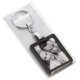 Porte-clef photo DEKNUDT rectangle - Métal Noir - Pour photo 3,5x4,5cm