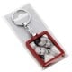 Porte-clef photo DEKNUDT rectangle - Métal Rouge - Pour photo 3,5x4,5cm