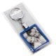 Porte-clef photo DEKNUDT rectangle - Métal Bleu - Pour photo 3,5x4,5cm