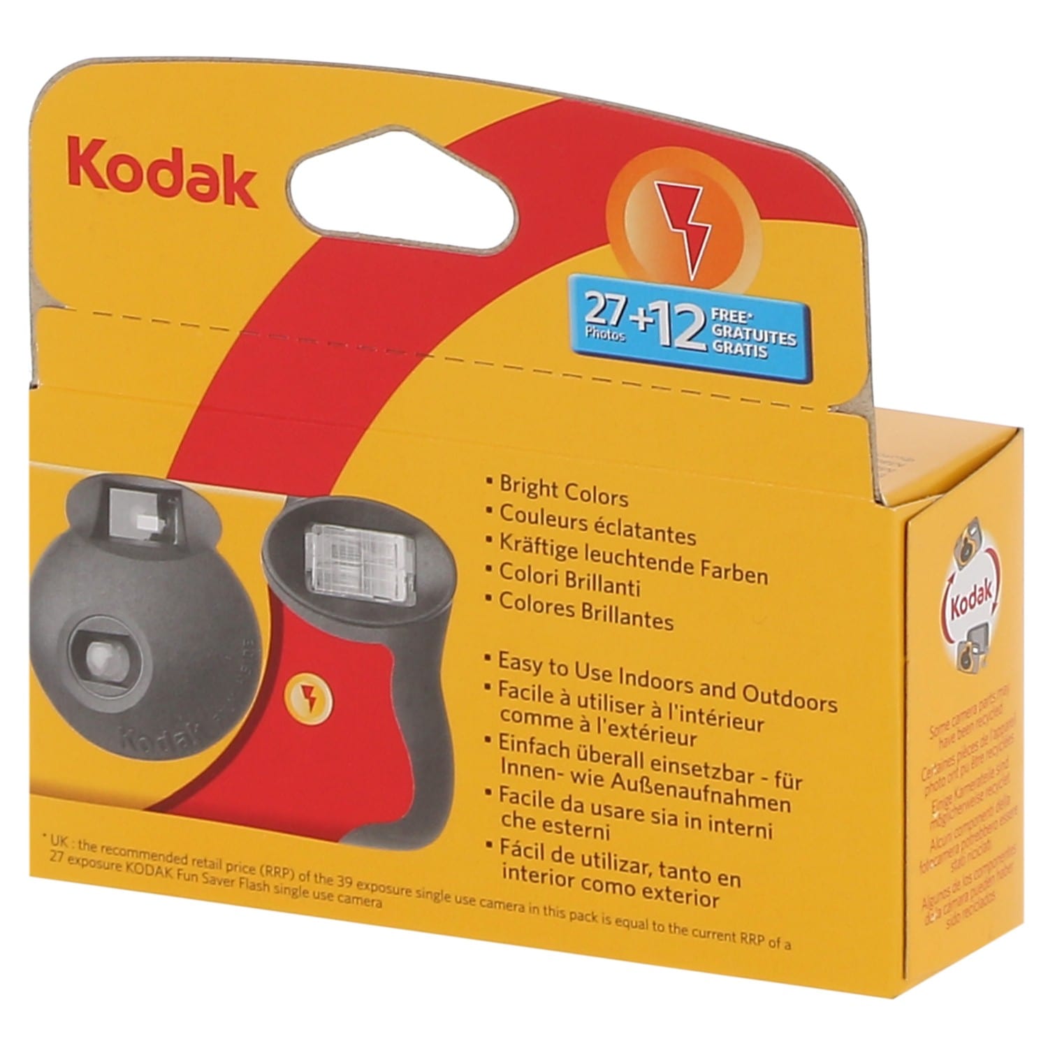 Appareil photo jetable KODAK FUN SAVER 27+12 POSES - Conforama