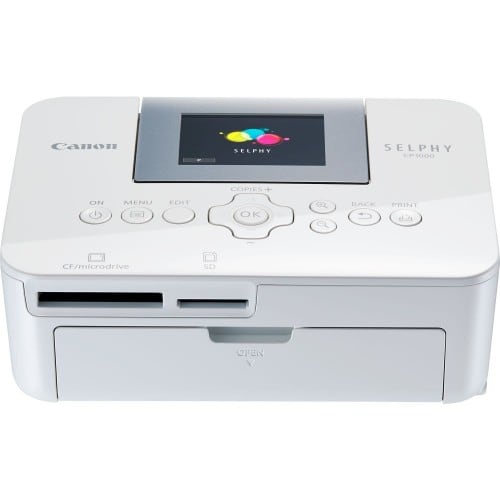 Imprimante thermique Selphy CP1000 blanche - Tirages 10x15cm - Ecran LCD inclinable (Reconditionné)