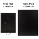 Cadre photo DEKNUDT S40A-P1 (MDF) avec passe-partout blanc