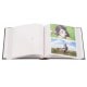 pochettes avec mémo HARMONIE - 100 pages blanches - 200 photos - Couverture Gris Foncé 20,5x22cm + fenêtre (Lot de 2)
