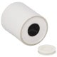 Tirelire TECHNOTAPE blanche en céramique - Diam. ext. 8cm