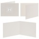 Faire-part POSITIV NICOLIEN Blanc & gris clair 11,5 x 16cm (Enveloppe MBEE004 conseillée)