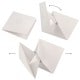 Faire-part POSITIV BUTTERFLY Blanc mat + épingle sûreté 12 x 12cm  (Enveloppe MBEE001 conseillée)