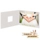 Faire-part POSITIV NICO Transparent & blanc 11,5 x 15,5cm (Enveloppe MBEE008 conseillée)