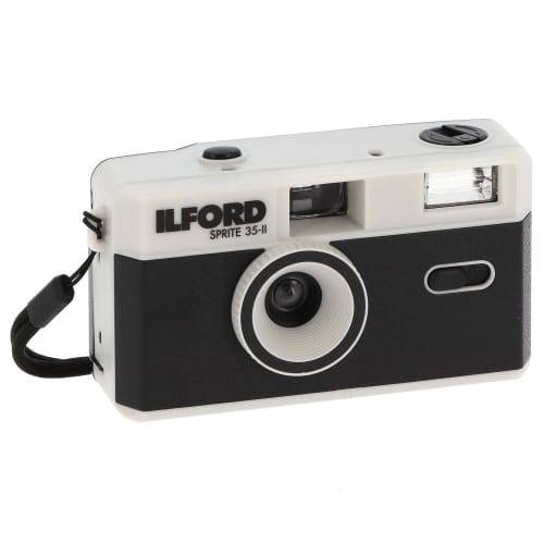 ILFORD - Appareil photo rechargeable Sprite 35-II - Noir et Argent