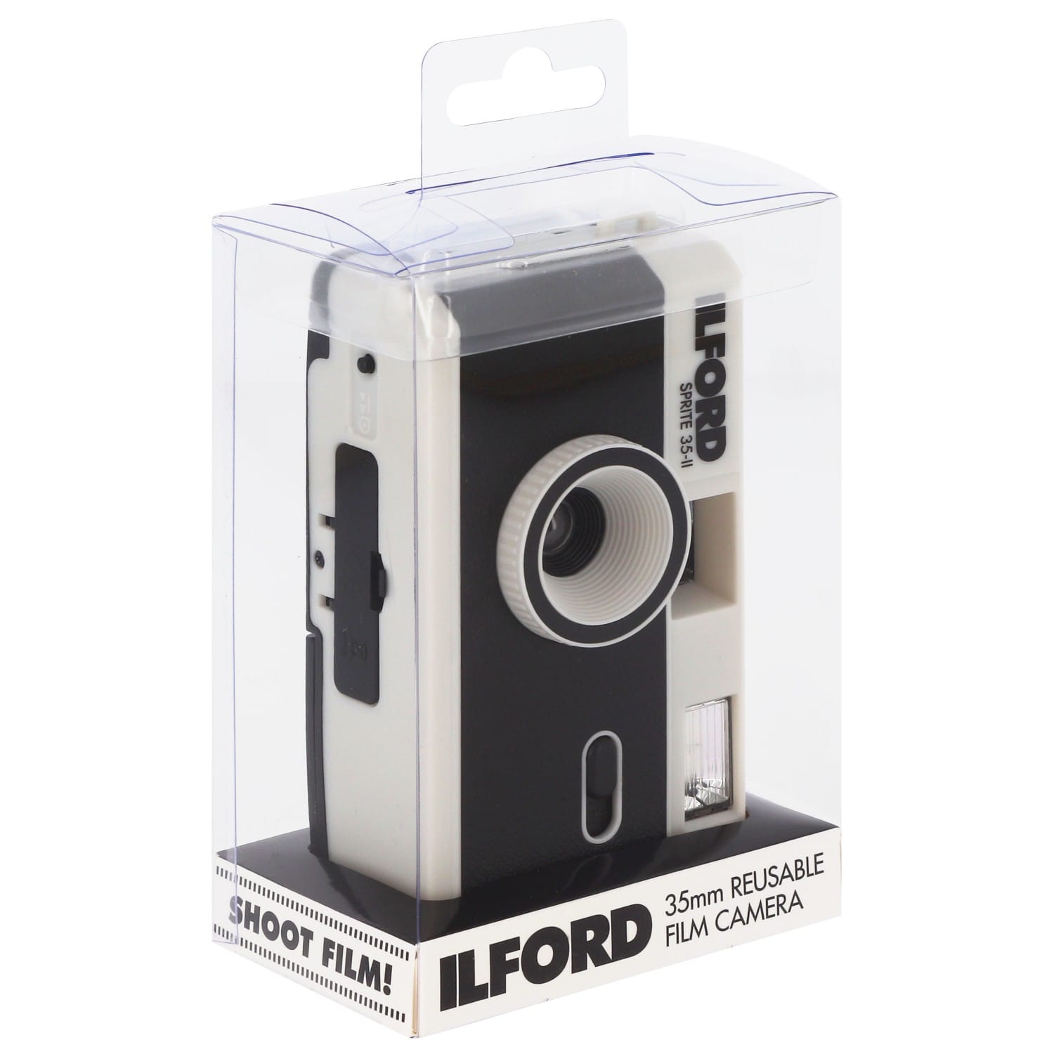 Appareil photo rechargeable ILFORD Sprite 35-II - Noir et Argent