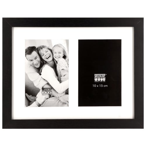 DEKNUDT - Cadre photo multivues S66K pour 2 photos - orientation portrait ou paysage (bois)