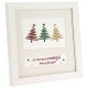 Deknudt cadre bois blanc 10x15 ppt 9x14 avec motif de Noël