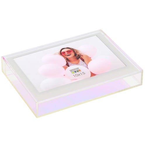 DEKNUDT - Boîte cadre photo S58SK plexi 10x15 avec effet irisé