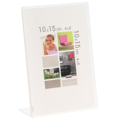 Cadre photo BRIO Joé Cristal - chevalet en plexiglas pour photo 10x15cm