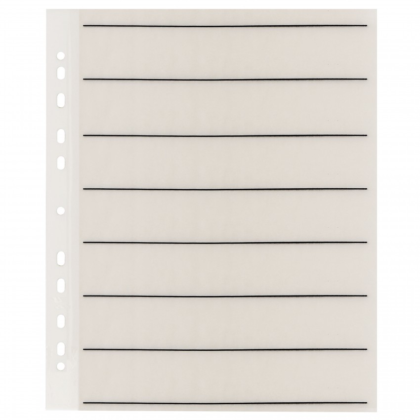 Feuillets de classement A4 - XTAL135 en papier cristal (pergamine) pour négatif 135 - Paquet de 25
