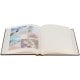 traditionnel ROMA - 100 pages ivoires - Couverture Cuir marron 30x31cm