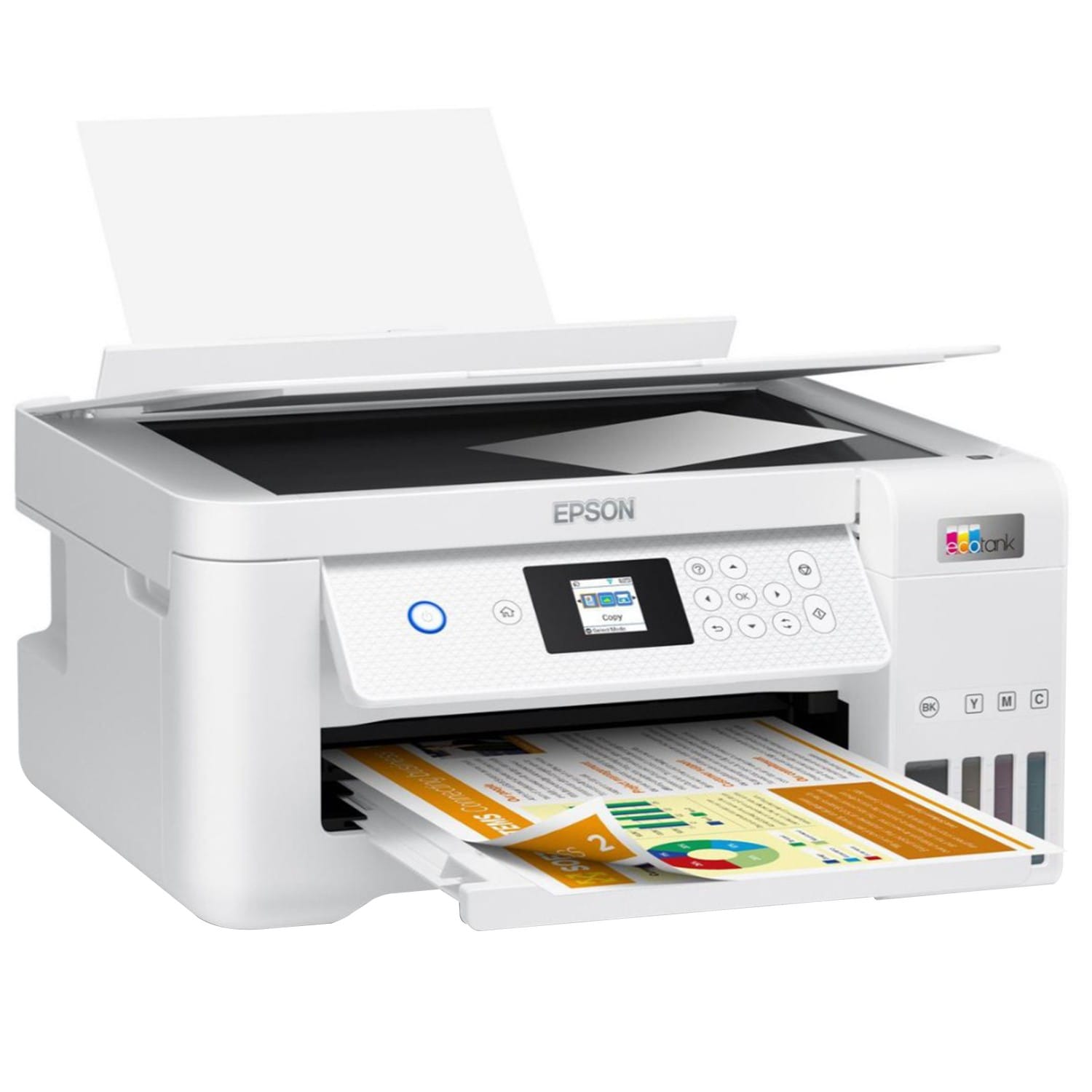 Imprimante jet d'encre EPSON EcoTank ET-2856 - Multifonction 3 en 1 -  Tirages A4