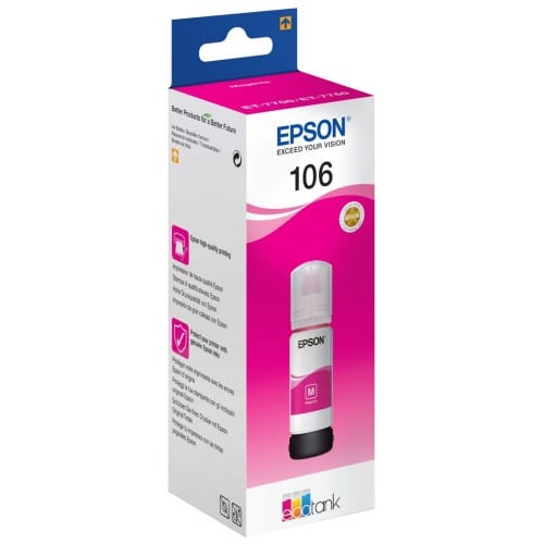 EPSON - Bouteille d'encre 106 Encre Magenta pour EcoTank