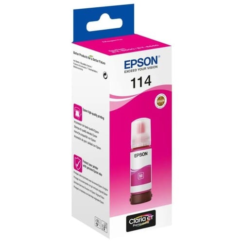 EPSON - Bouteille d'encre 114 Encre MAGENTA (M) pour Ecotank ET-8500 et ET-8550