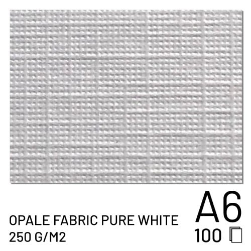 Fuji Papier Opale Fabric Pure White 250g A6 (100f.)(70100148100)