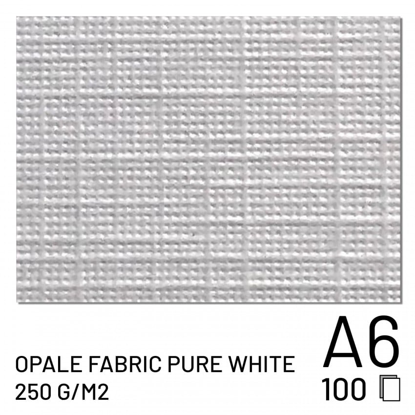 Fuji Papier Opale Fabric Pure White 250g A6 (100f.)(70100148100)
