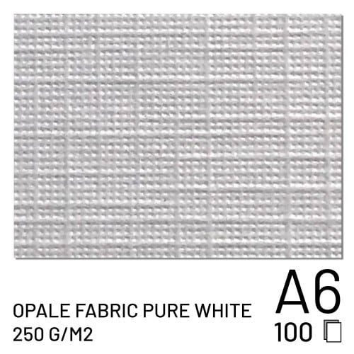 FUJI - Papier Opale Fabric Pure White 250g A6 (100 feuilles) (70100148100)