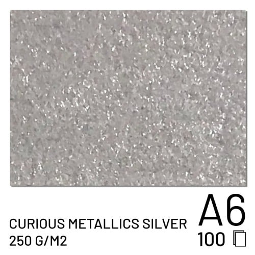 FUJI - Papier Curious Metallics Silver - 250g A6 (100 feuilles) (70100148101)