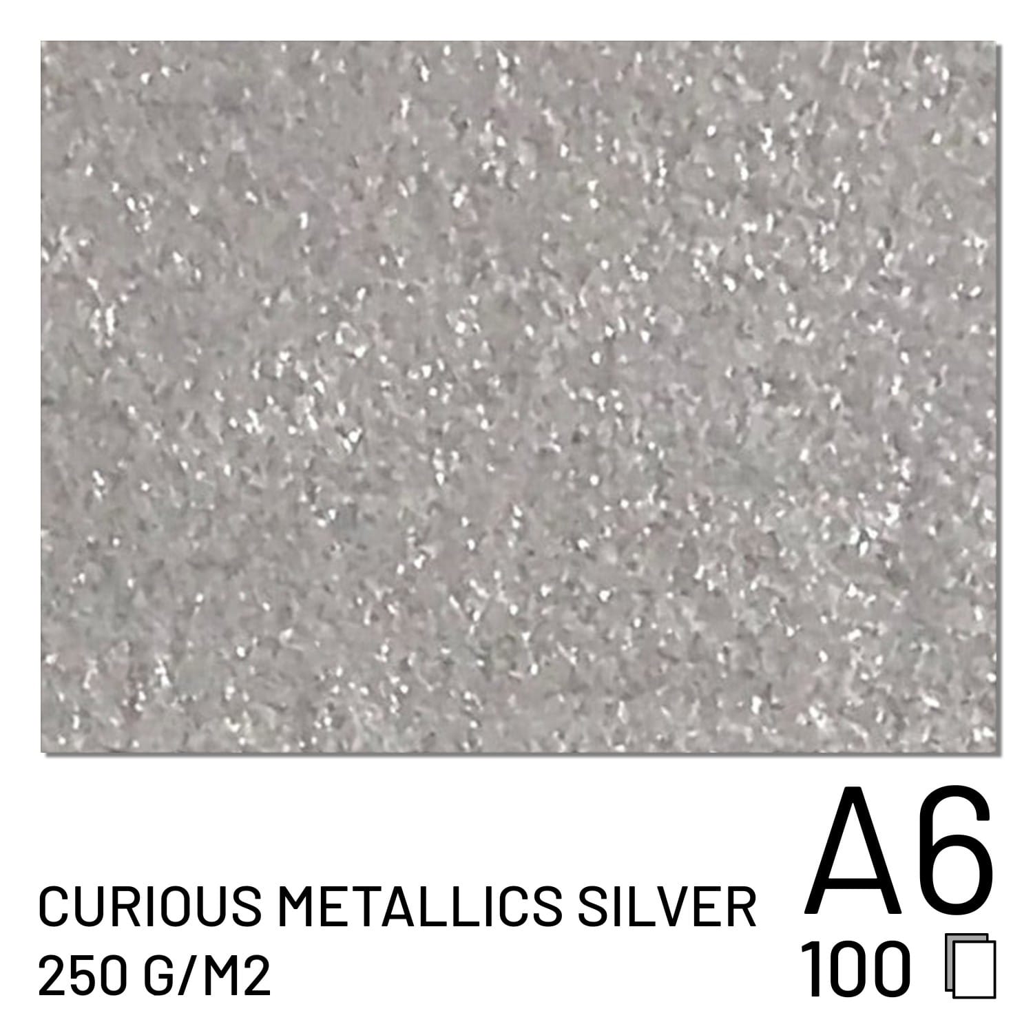 Papier FUJI Curious Metallics Silver - 250g A6 (100 feuilles) (70100148101)