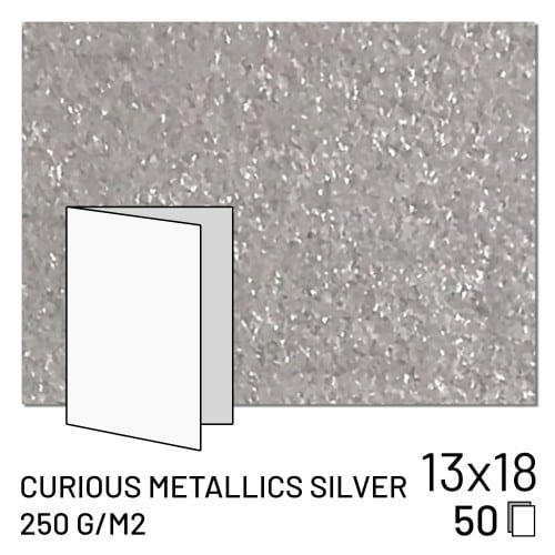 FUJI - Papier Curious Metallics Silver - 250g 13x18 / 2 volets (50 feuilles) (70100148096)