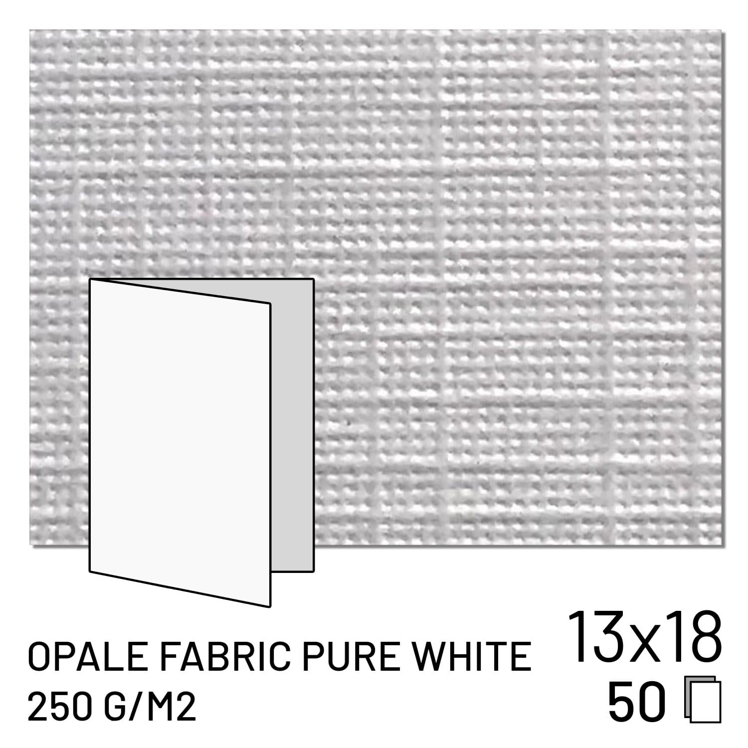 Papier FUJI Opale Fabric Pure White 250g 13x18 / 2 volets (50 feuilles)  (70100148092)