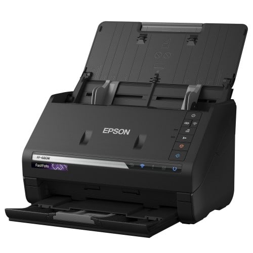EPSON - Scanner FastFoto FF-680W - Format A4 - Photos/Documents - Résolution 600x600 dpi - Recto/Verso