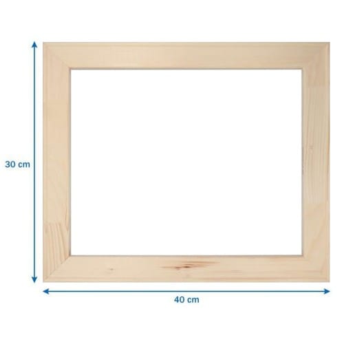 Châssis bois monté section 18x45mm format 30x40cm
