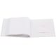 pochettes avec mémo Lazise - 100 pages blanches - 200 photos - Couverture Rose 22,5x22cm + poche CD