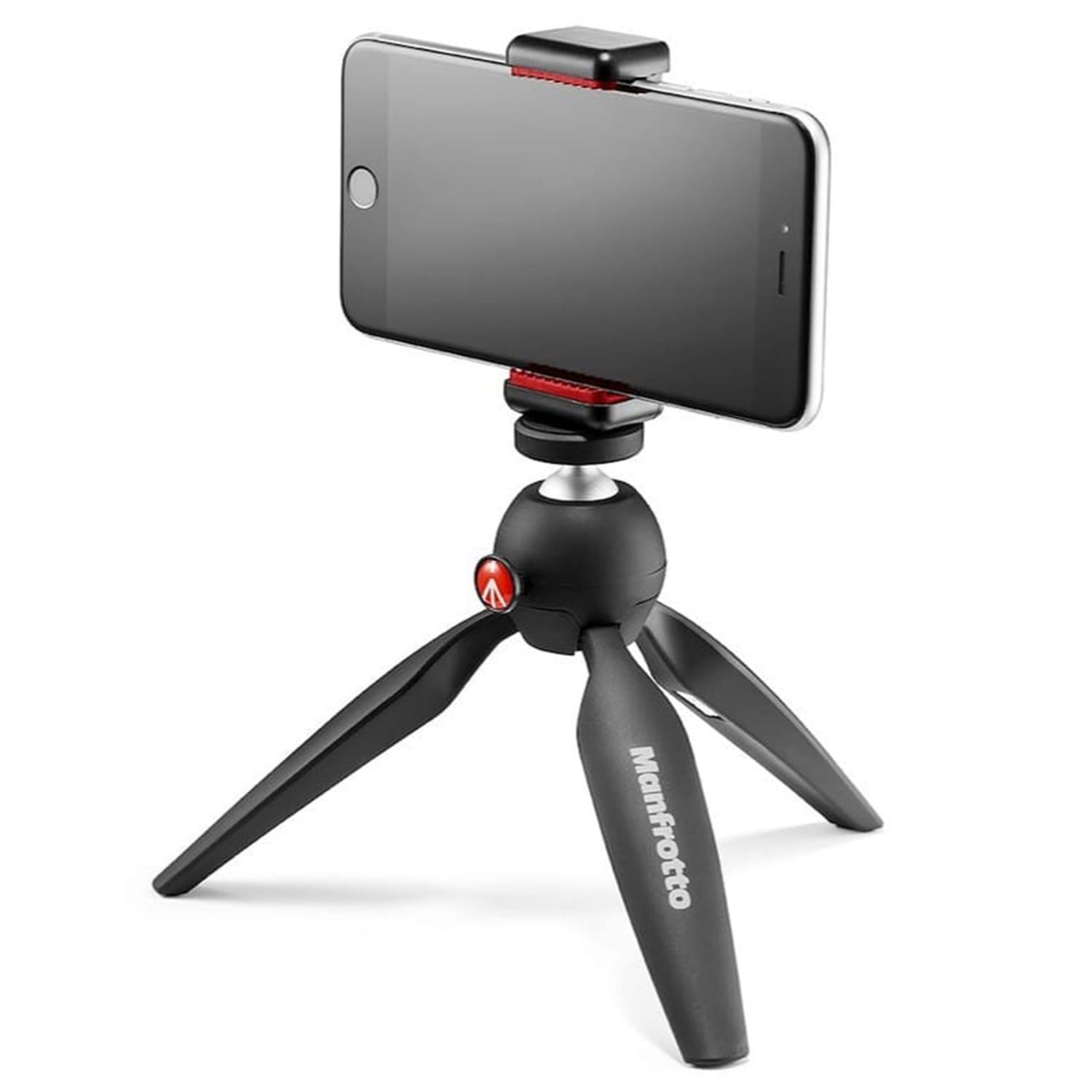 Trépied MANFROTTO de table PIXI Smart + pince pour smartphone - Inox noir