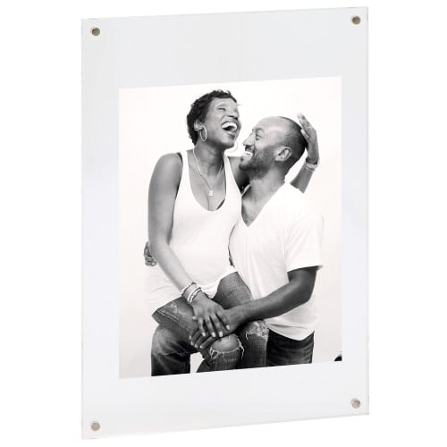 Cadre pvc 50x70 blanc exotique fantaisie pas cher. Cadre photo pvc