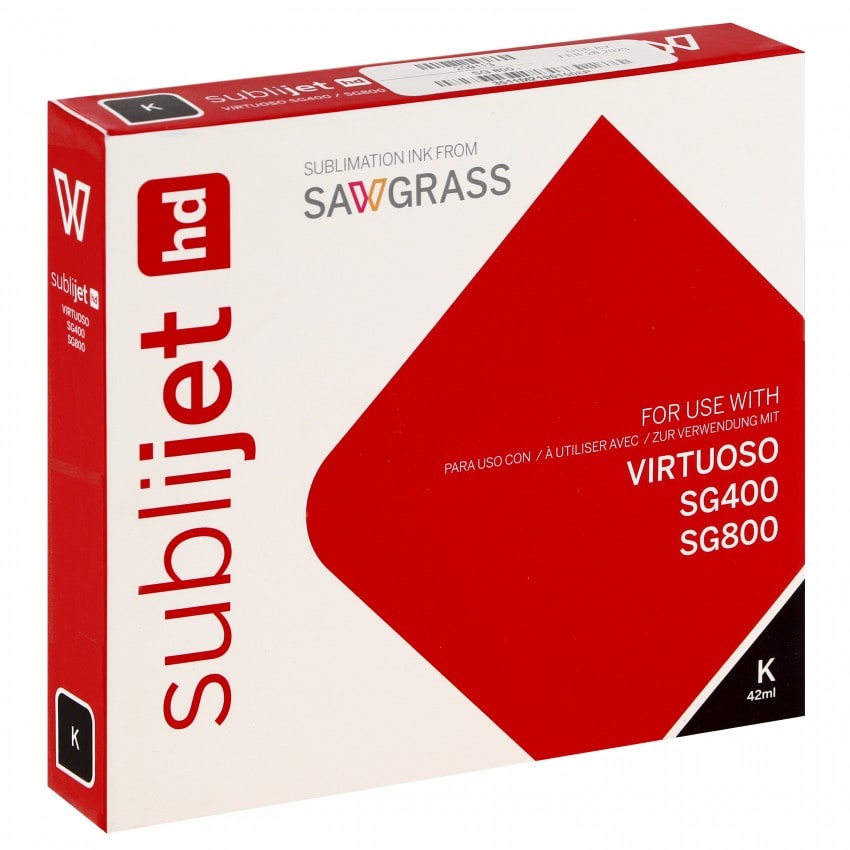 Encre sublimation SAWGRASS Sublijet - Noire 42ml - pour Sawgrass SG400 & SG800