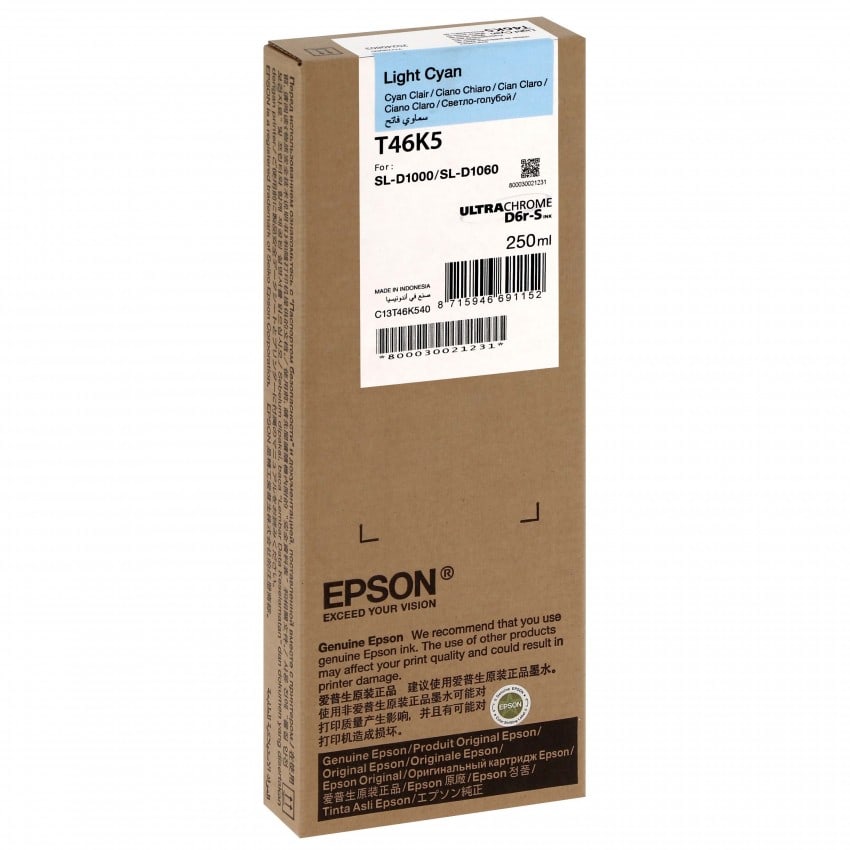 Epson SureLab encre light cyan pour SL-D1000/1000A 250ml (C13T46K540)
