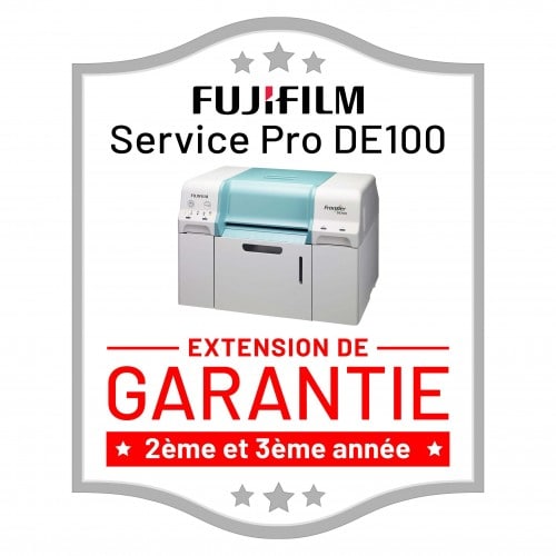 FUJI - Extension de garantie 2ème et 3ème année pour imprimante jet d'encre Frontier DE100 et DE100-XD (Service PRO : sans limite du nombre de tirages)