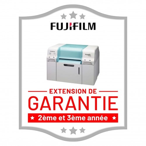 FUJI - Extension de garantie 2ème et 3ème année pour imprimante jet d’encre FUJI Frontier DE100 (limité à 200 000 tirages 10x15) et DE100-XD (limité à 300 000 tirages 10x15)