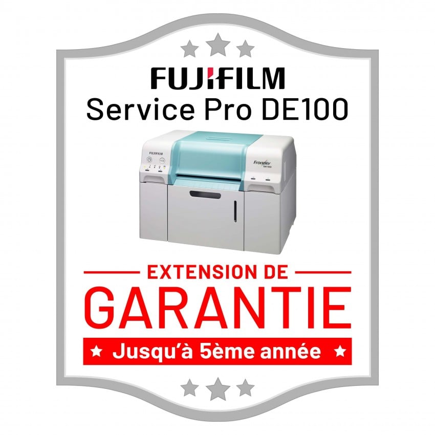 jusqu’à 5ème année pour imprimante jet d’encre FUJI Frontier DE100 (Service PRO : sans limite du nombre de tirages)