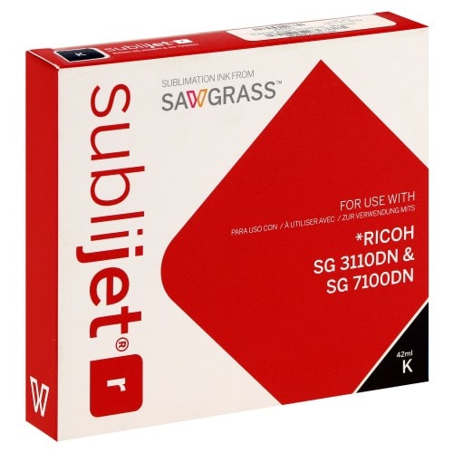 Encre sublimation SAWGRASS Sublijet-R - Noire 42ml - pour RICOH SG3110/7100DN