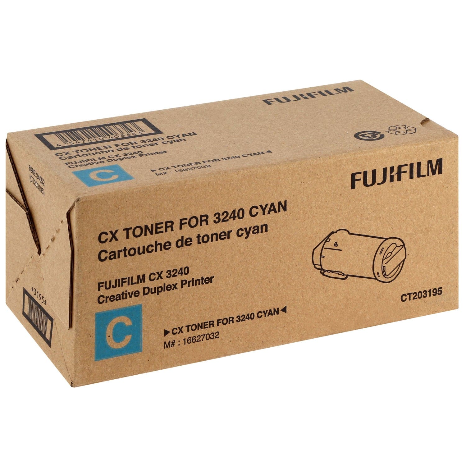 Toner FUJI cyan pour CX 3240 (16627032)