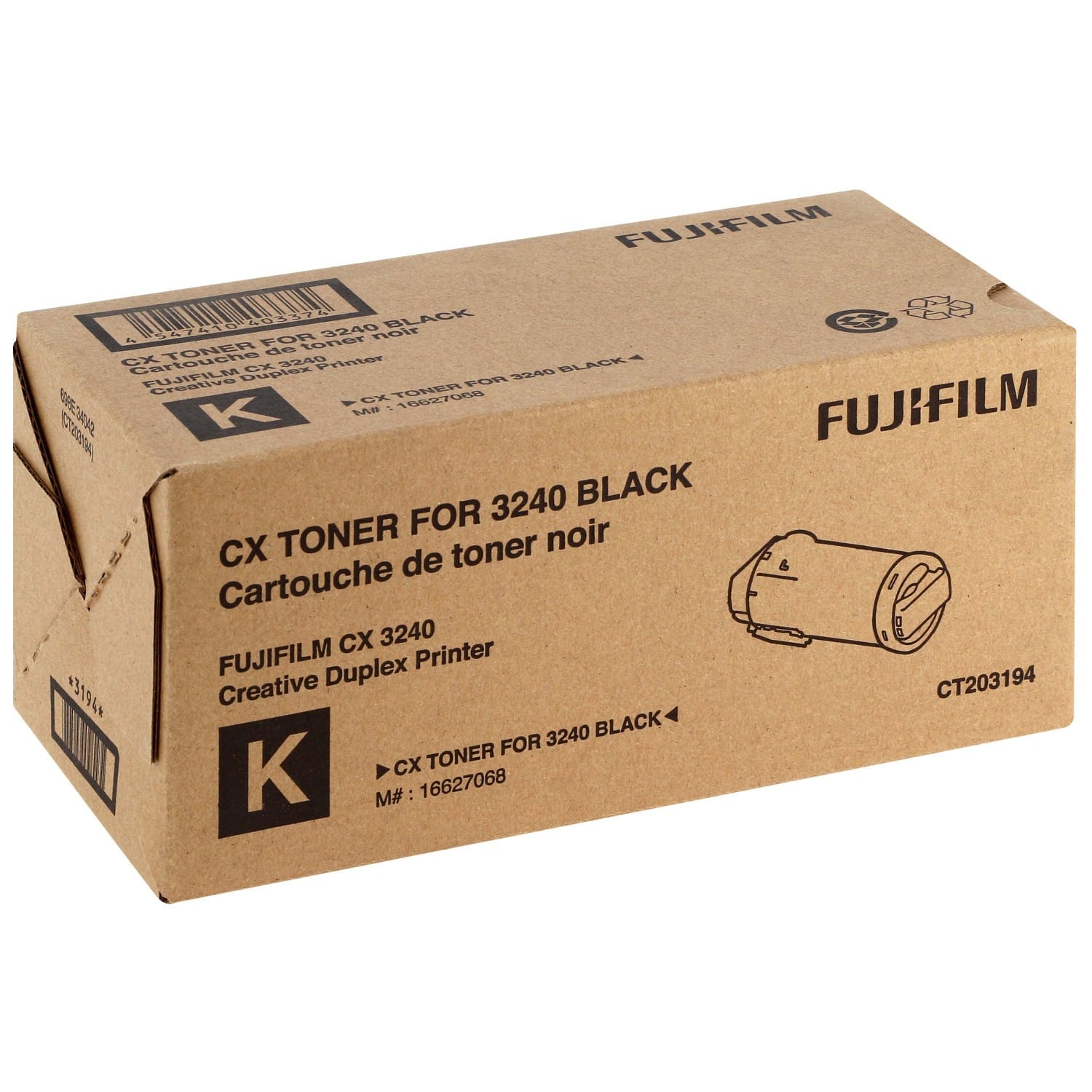 Toner FUJI noir pour CX 3240