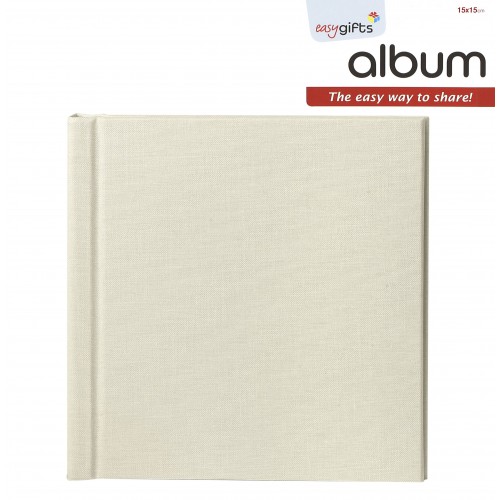 MITSUBISHI - Couverture Album Easygifts Photo Book 15x15cm - Crème