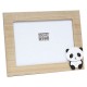 Deknudt cadre bois blanc avec panda pour photo 10x15 (L''unité)