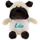 Peluche chien 23cm avec T-shirt blanc pour sublimation (l''unité)