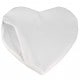 Housse de coussin TECHNOTAPE Blanche - Forme cœur - 100% polyester sensation coton - Dim. 44x38cm (à utiliser avec réf. TSPS153)