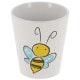 Pot de fleur conique blanc en céramique pour sublimation (l''unité) *