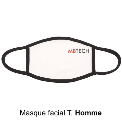 Masque facial Homme pour sublimation à l'unité (sans filtre)